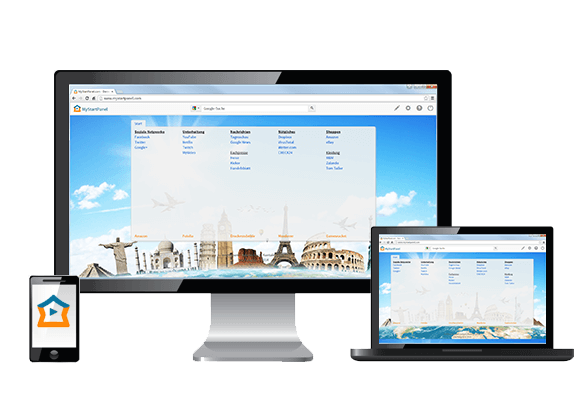 mystartpanel auf dem PC, Laptop, Tablet und Smartphone